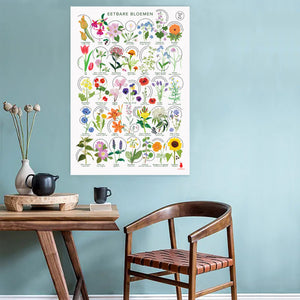 Eetbare bloemen poster