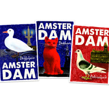 Afbeelding in Gallery-weergave laden, Originele Amsterdam posters van De Beeldvink met Drijfsijs, Paleissijs en Dakhaas