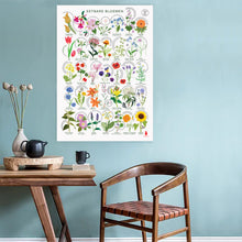 Afbeelding in Gallery-weergave laden, Eetbare bloemen poster A1 met 35 eetbare bloemen uit Nederland, botanische illustraties-wanddecoratie

