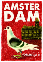 Afbeelding in Gallery-weergave laden, Amsterdam poster Paleissijs met duif op de Dam – De Beeldvink
