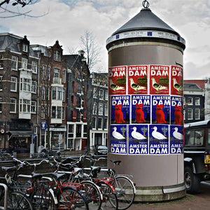 Amsterdam poster, Amsterdam soevenier, de Beeldvink