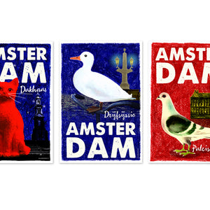Ansterdam poster, Amsterdam soevenier, de Beeldvink