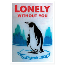 Afbeelding in Gallery-weergave laden, ansichtkaart, ik mis je, pinguin, valentijn, de Beeldvink