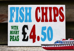 Schilderijtje  Fish & Chips