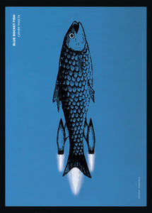 Grafische poster - Blue Rocket Fish