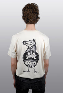 Wit T-shirt met een x-ray van De Beeldvink