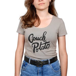 T-shirt beige_couch potato_De Beeldvink